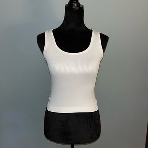 *2 PACK* A NEW DAY Seamless Slim Ribbed Tank Black & White NWT XS!!
